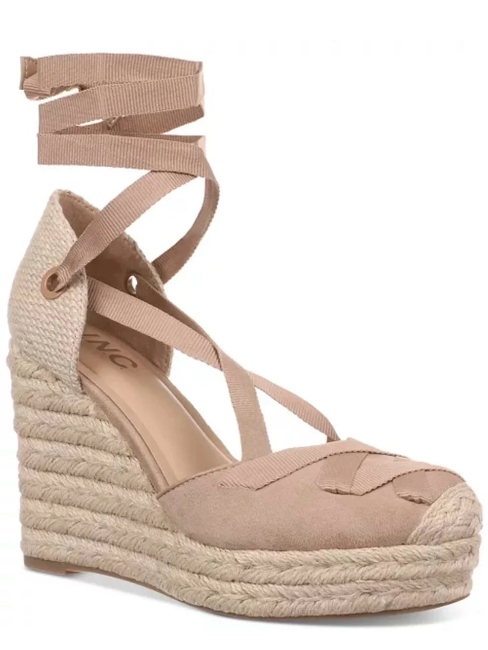 11. I.N.C. International Concepts Women's Merryy Espadrille Wedge Sandals Almond
